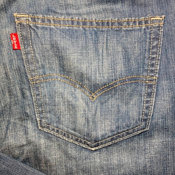 Men’s Blue Levi’s 505 Straight Fit Jeans 33x30 - Picture 2 of 6